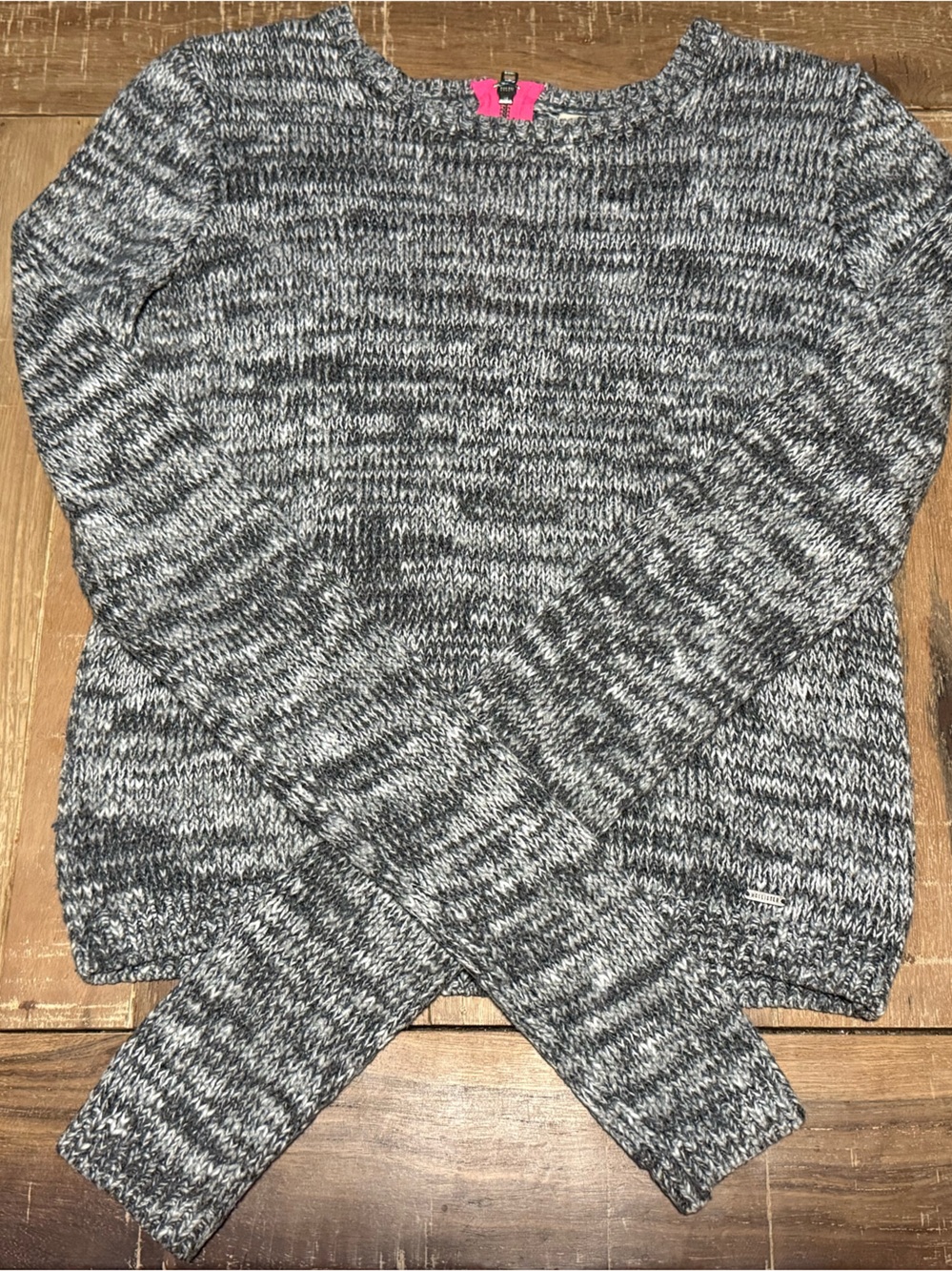 Hollister Gray Marled Crewneck Sweater
